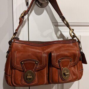 COACH 65th Anniversary Legacy Shoulder Bag #10328 Whiskey Brown